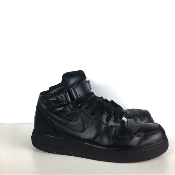 Nike Other - Nike Triple Black Air Force One Mid